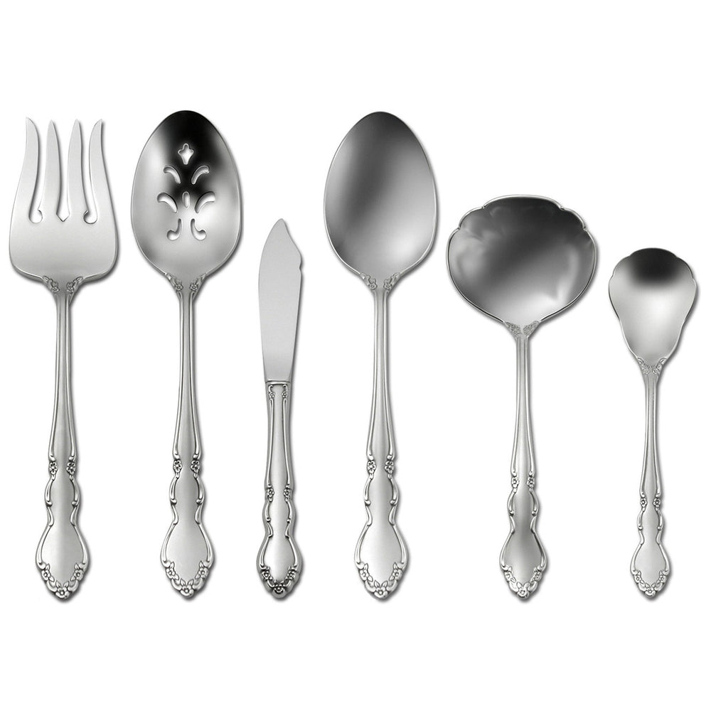 Oneida Satin Dover 6 Piece Hostess and Serving Set | Extra 30% Off Code FF30 | Finest Flatware